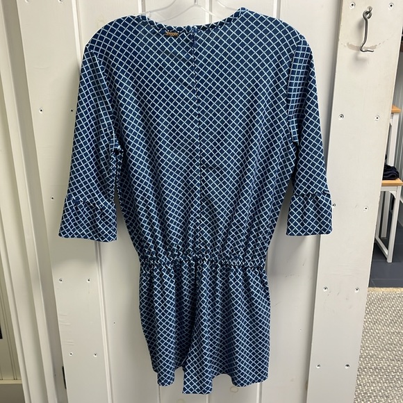 NWT Cabana Life Nautical Navy Ruffle Sleeve Romper. UPF 50. - Picture 8 of 9